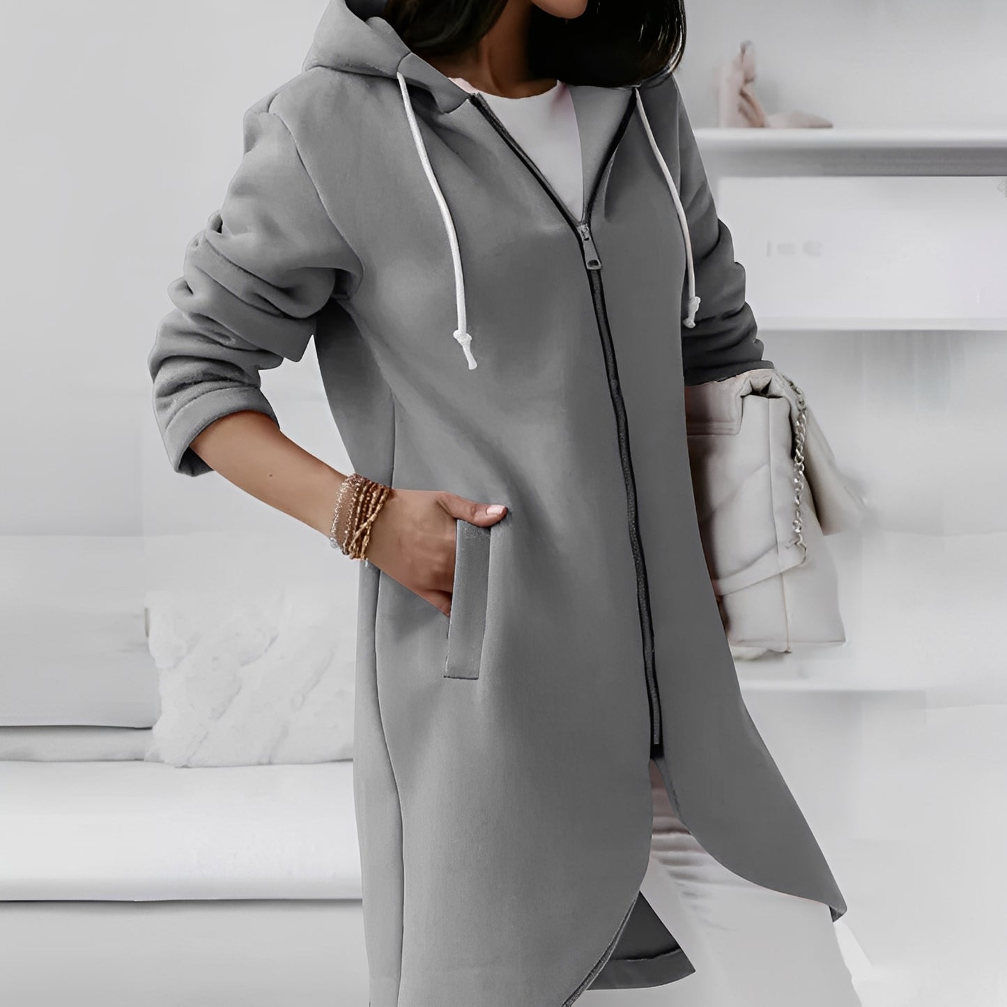 Myranda - Stylische Jacke mit Kapuze für Frauen