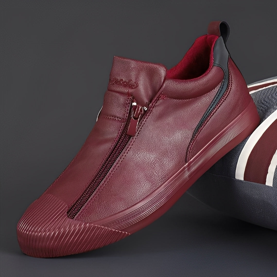 Jerred - Moderne Lederschuhe mit Reißverschluss für Herren