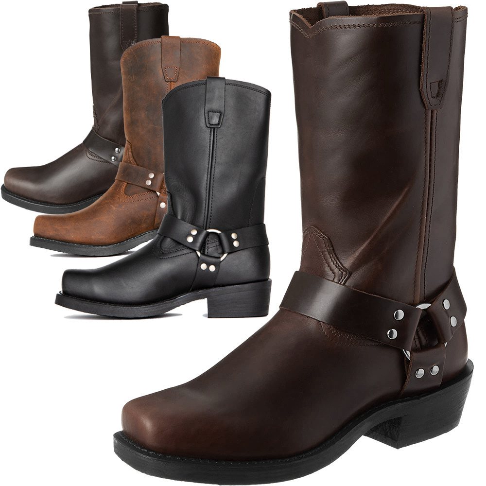 Crofton - Lässige Leder-Cowboystiefel für Herren