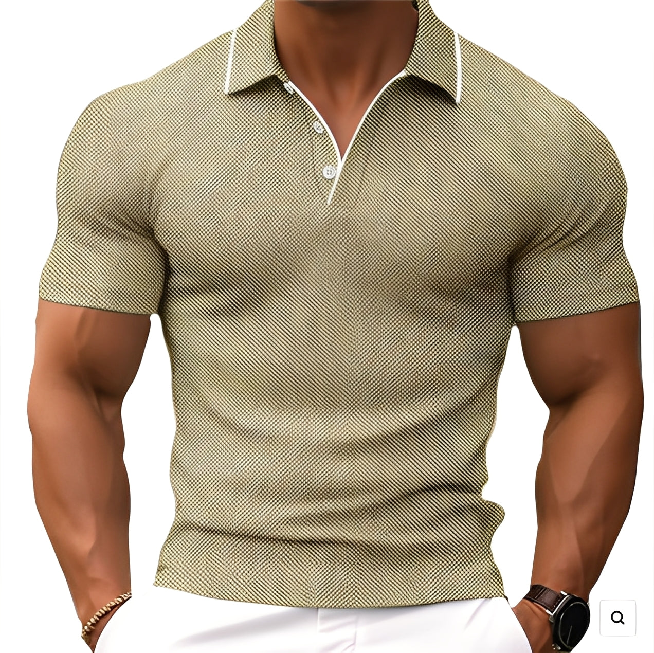 Florence - Lässiges Poloshirt mit Knöpfen für Herren