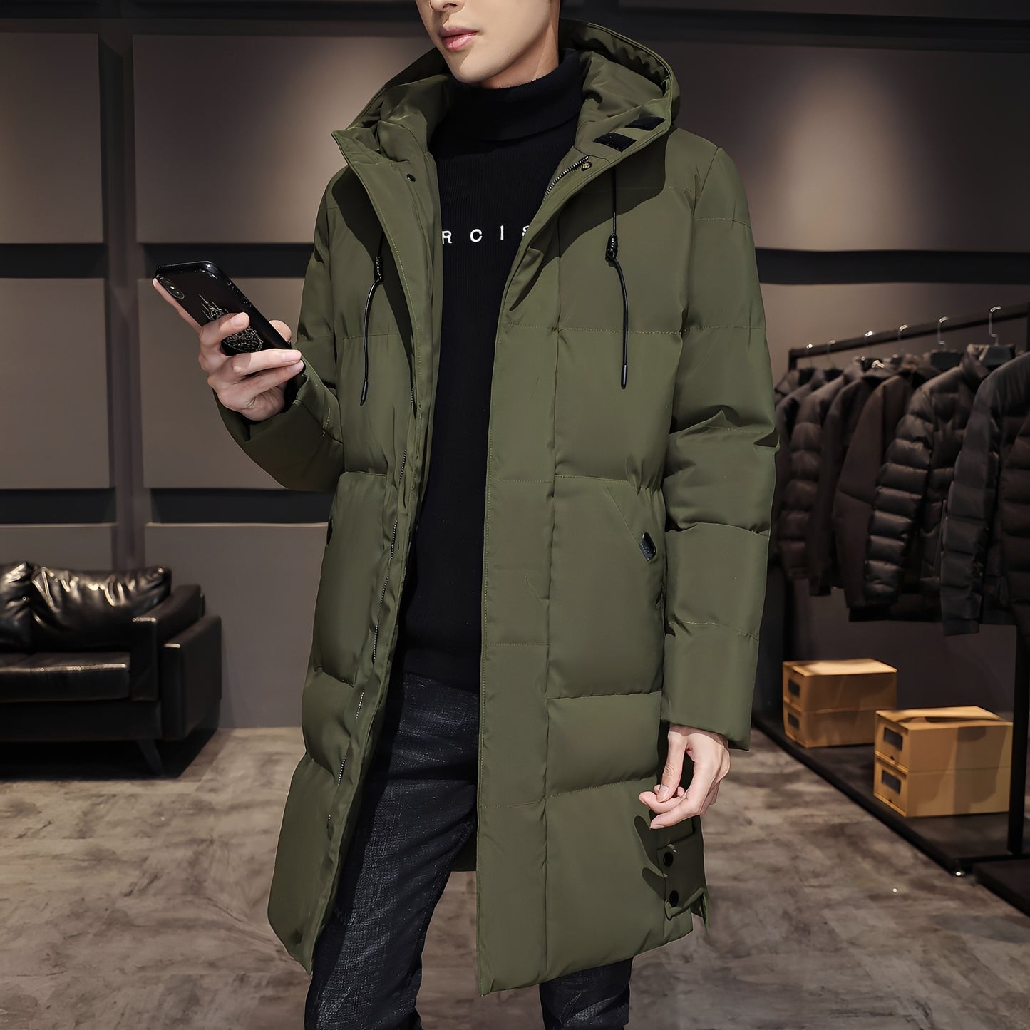 Bryan - Stilvolle, dicke Parka-Jacke für Herren
