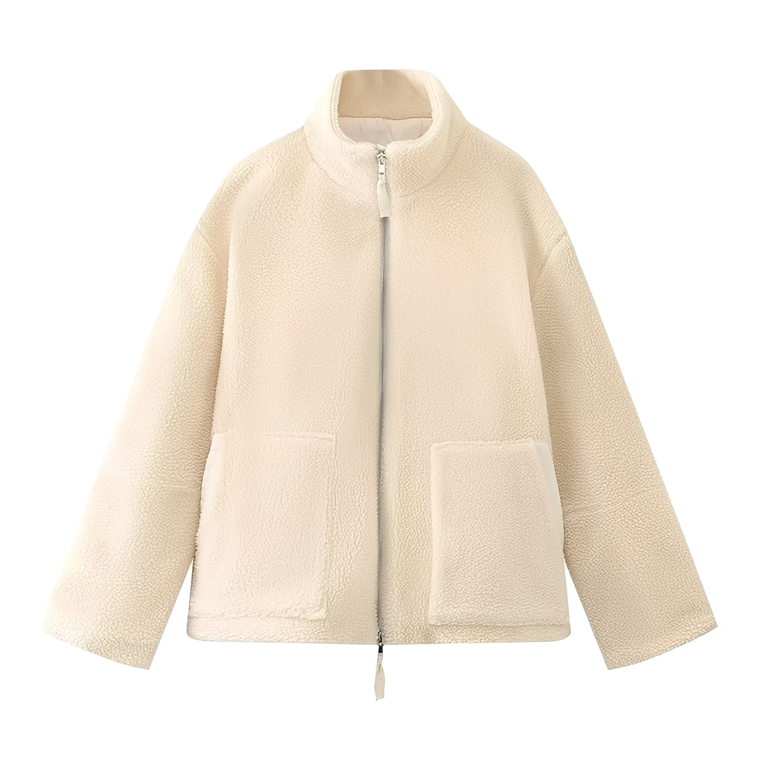 Quincy - Warmer und dicker Wollmantel mit Rollkragen für Damen