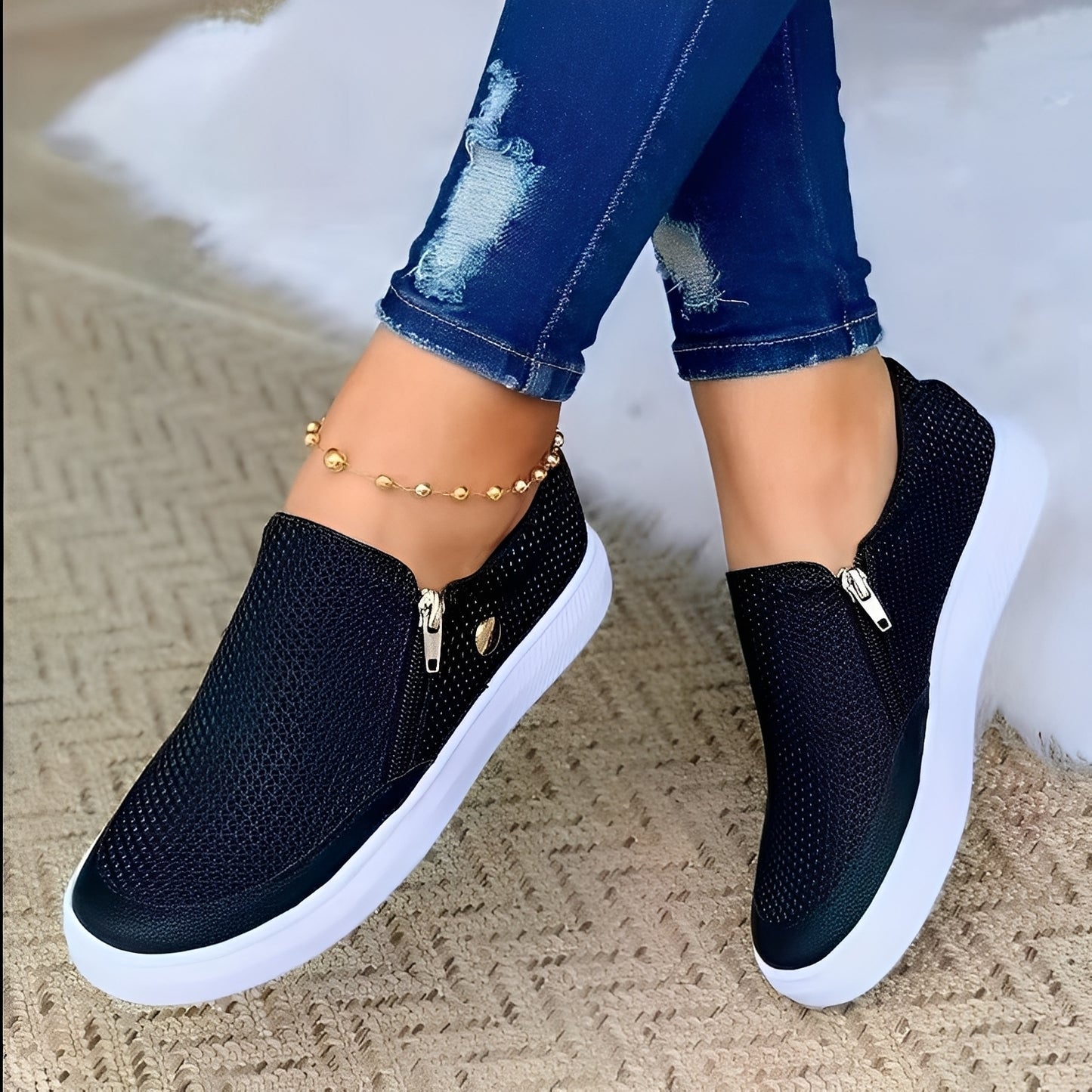 Renita - Lässige Schuhe mit Reißverschluss für Damen