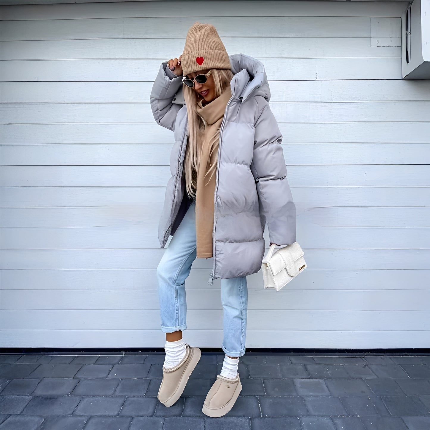 Catharine - Elegante, wattierte Parka-Jacke für Damen