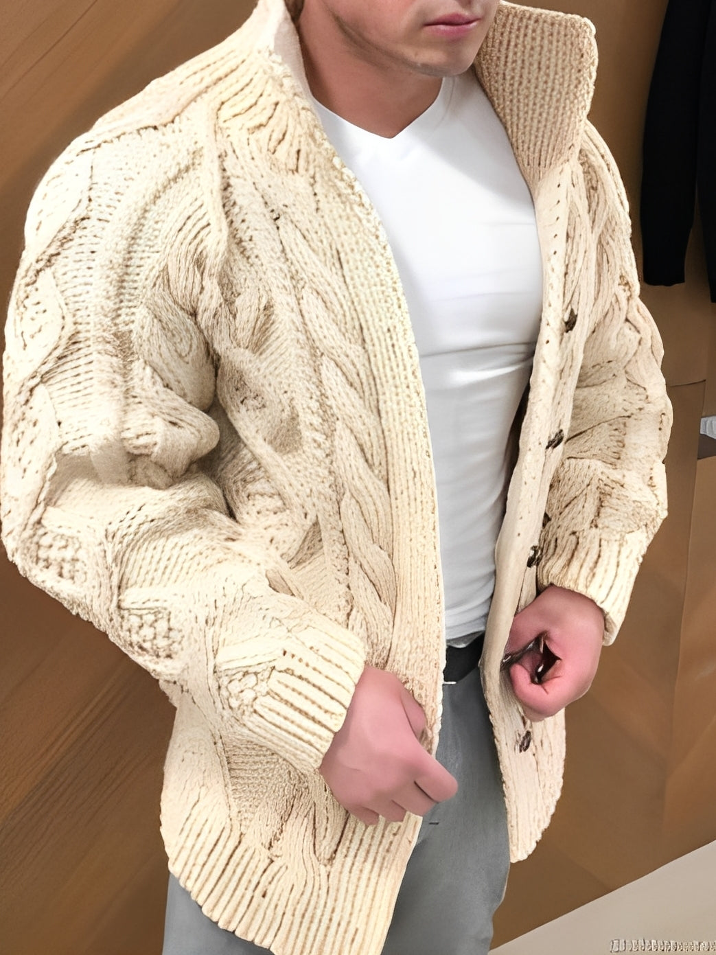 Donovan - Stilvoller, warmer Cardigan für Herren
