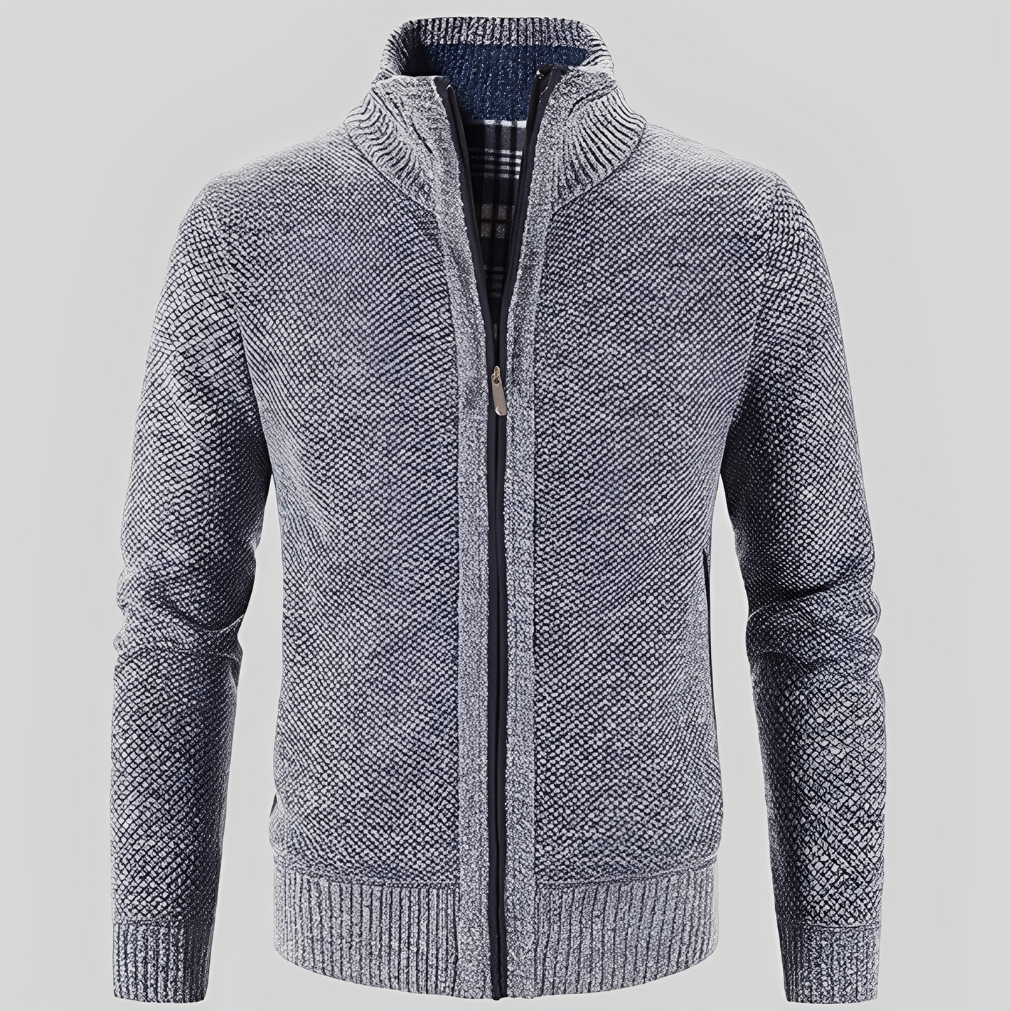 Kelvin - Schlichte Strickjacke mit Reißverschluss für Herren