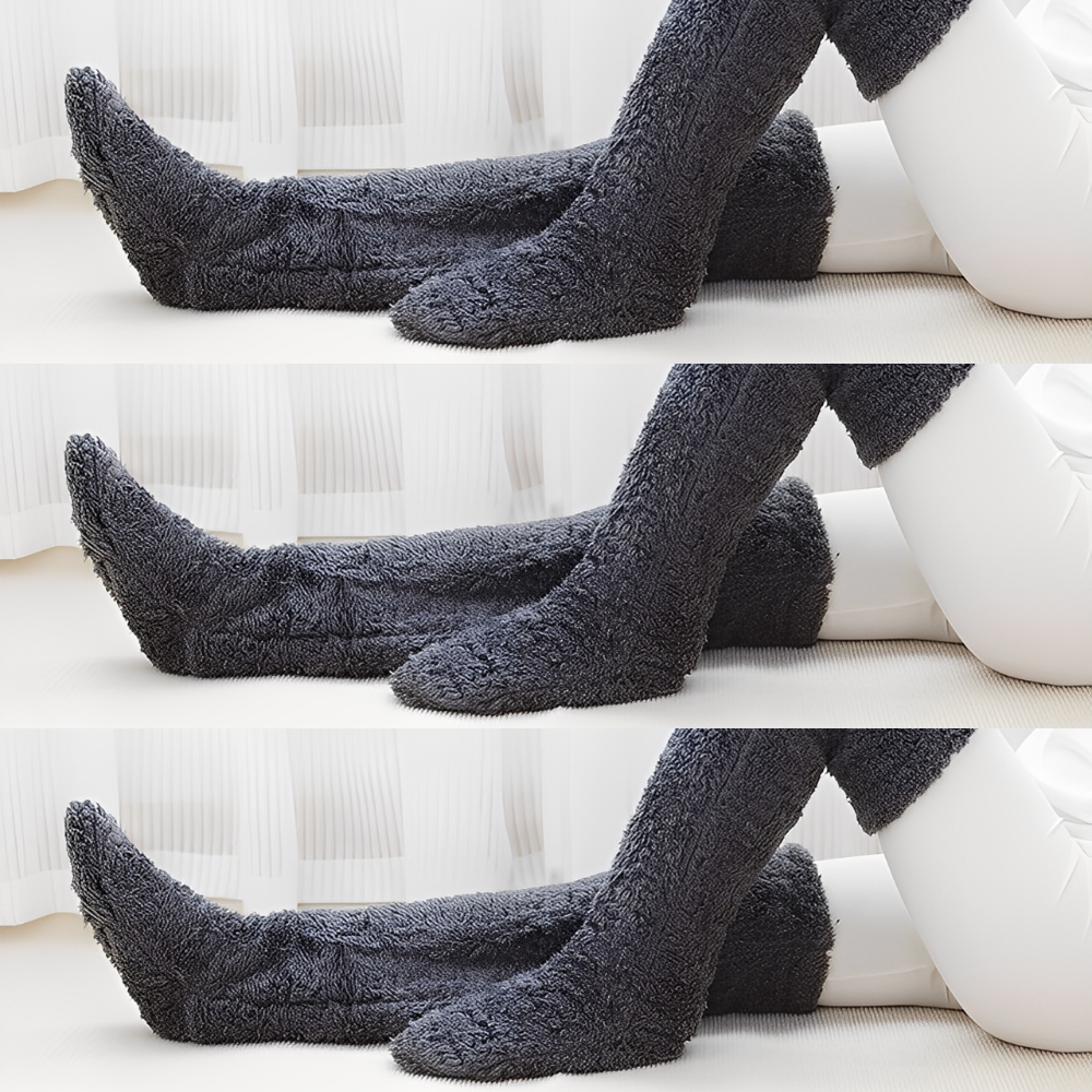 Camellia - Warme, überknielange Wintersocken für Damen