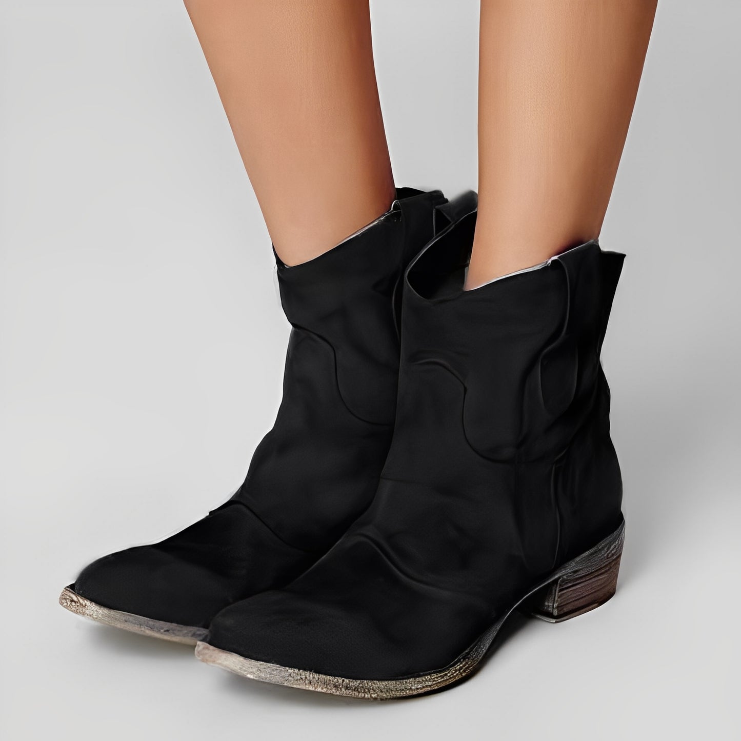 Margaret - Lässige Lederstiefeletten für Damen