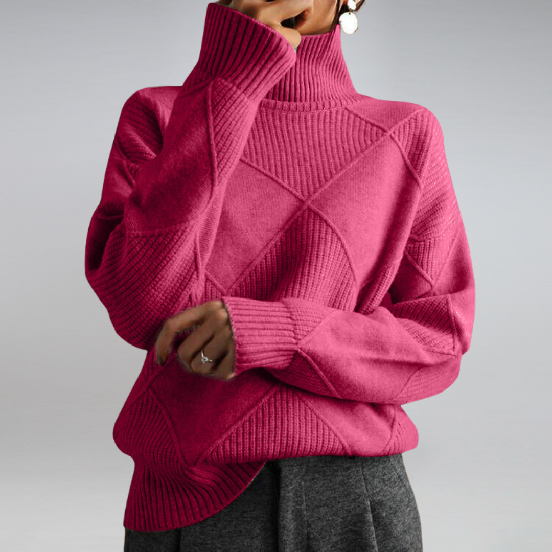 Ashlie - Gemütlicher, warmer Rollkragenpullover für Damen