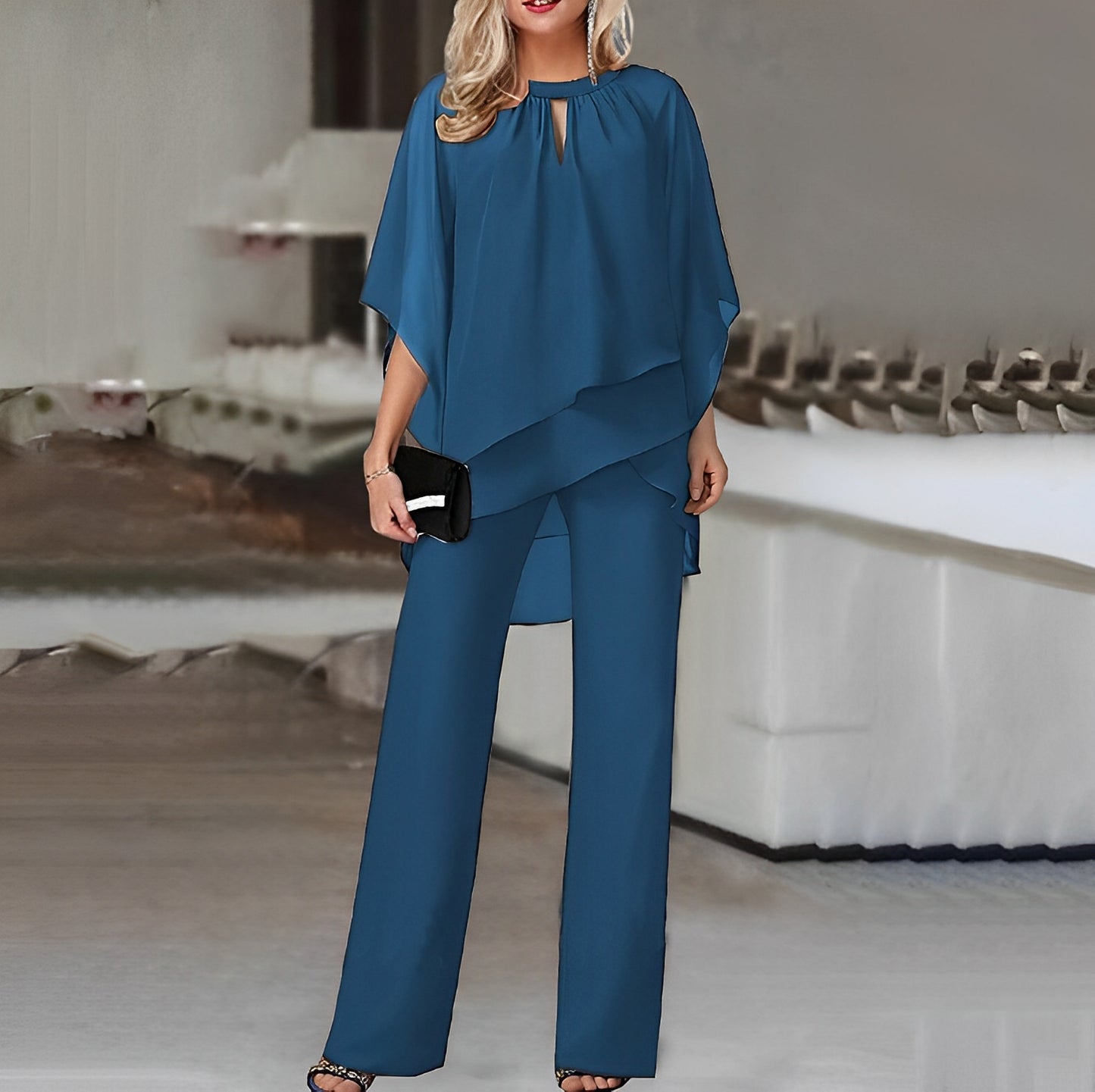 Sherlyn - Elegantes, schulterfreies, lockeres Set für Damen