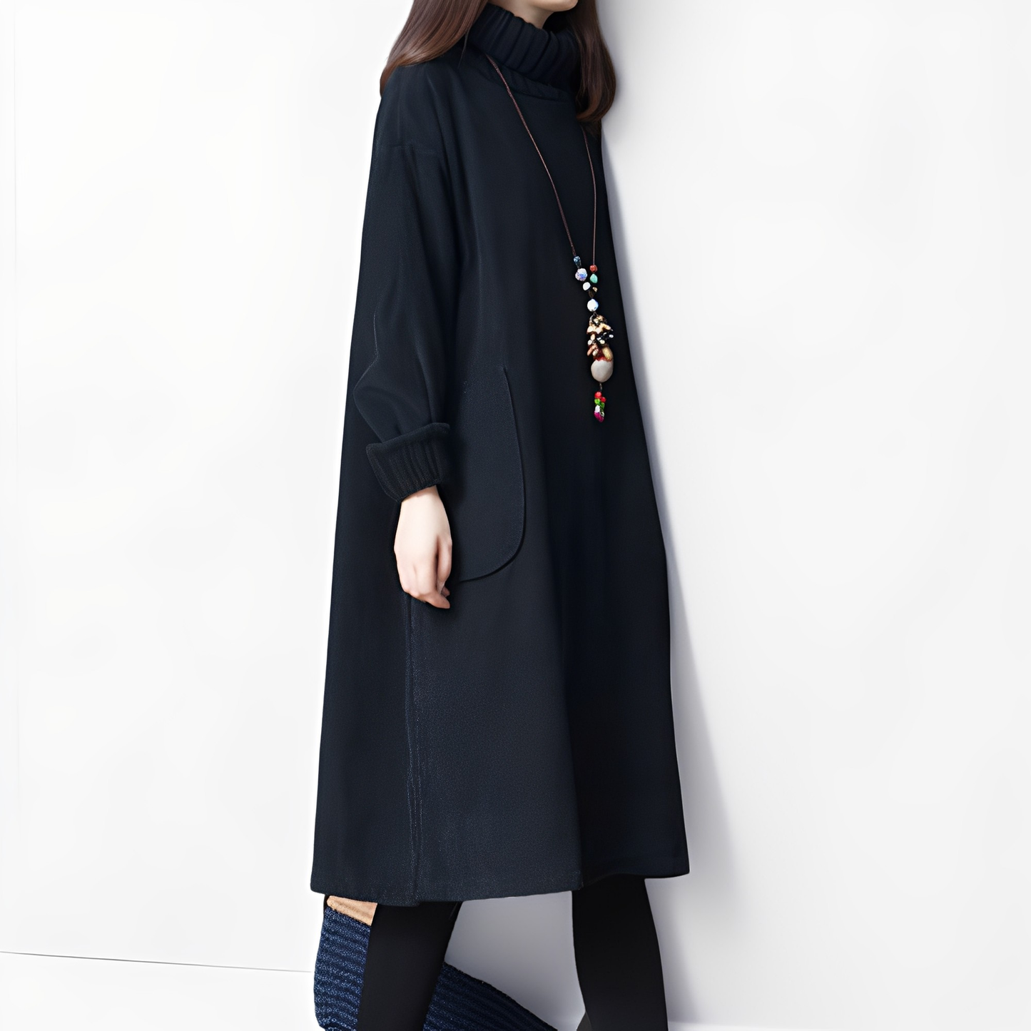 Elouise - Lockeres Cordkleid mit Taschen für Damen