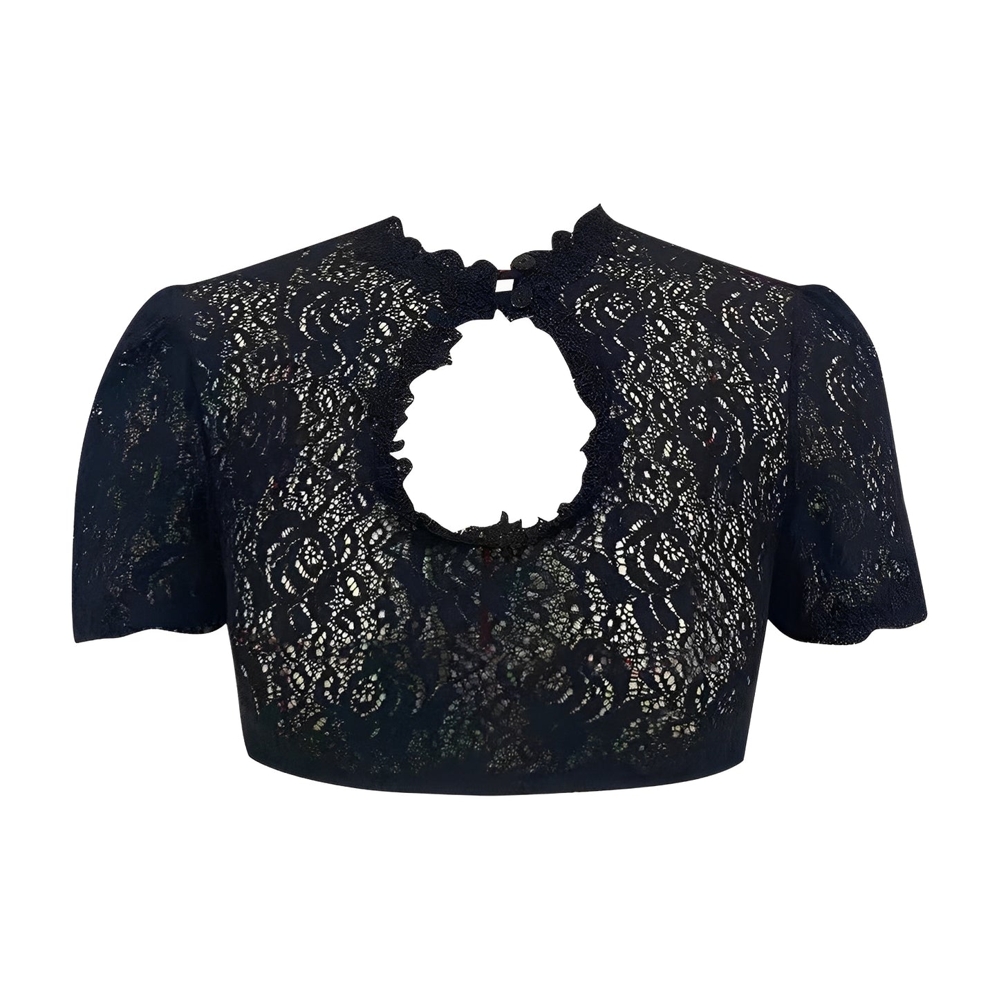 Selby - Oktoberfest-Spitzenbluse mit Details für Damen