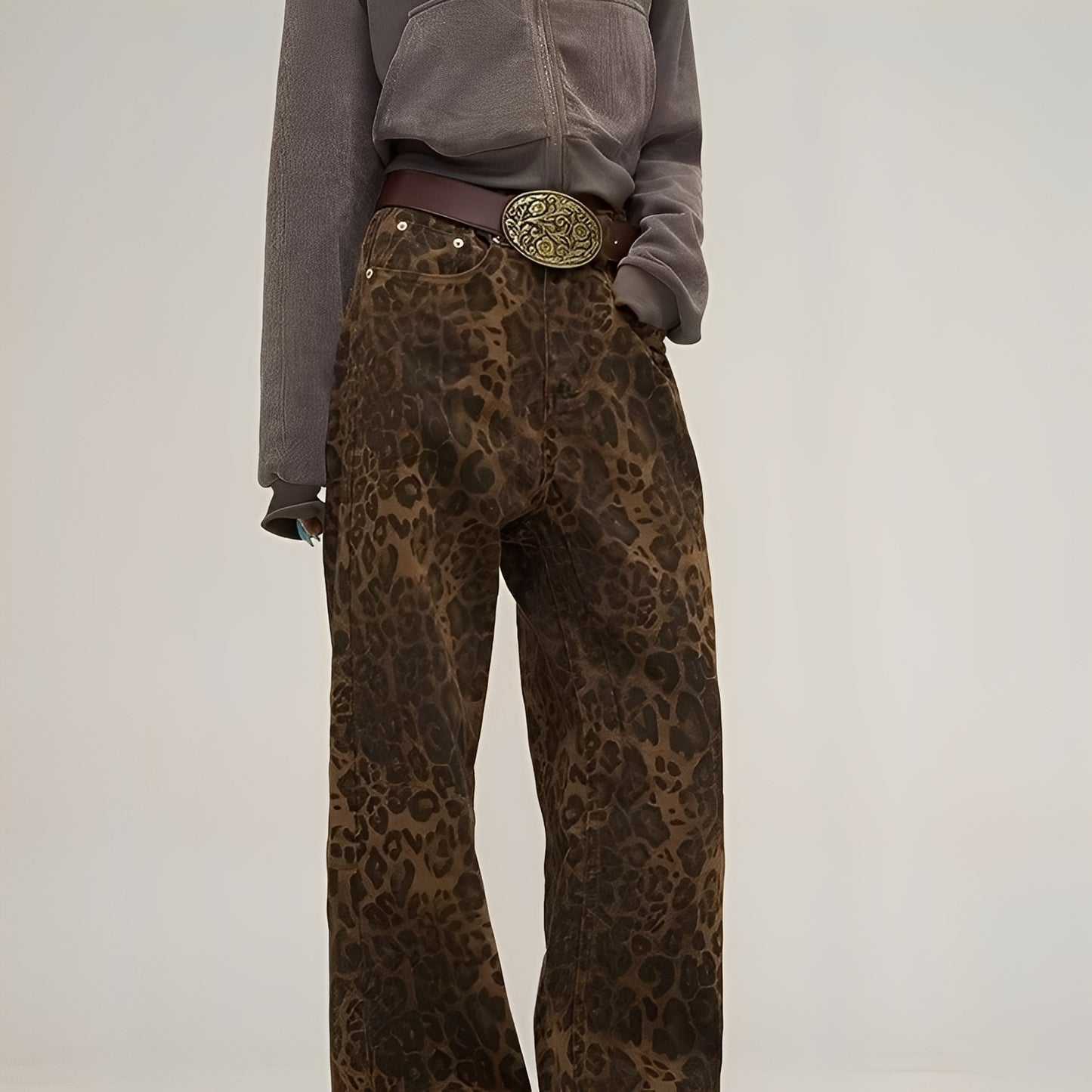 Felecia - Stilvolle bedruckte Baggy-Jeans für Damen