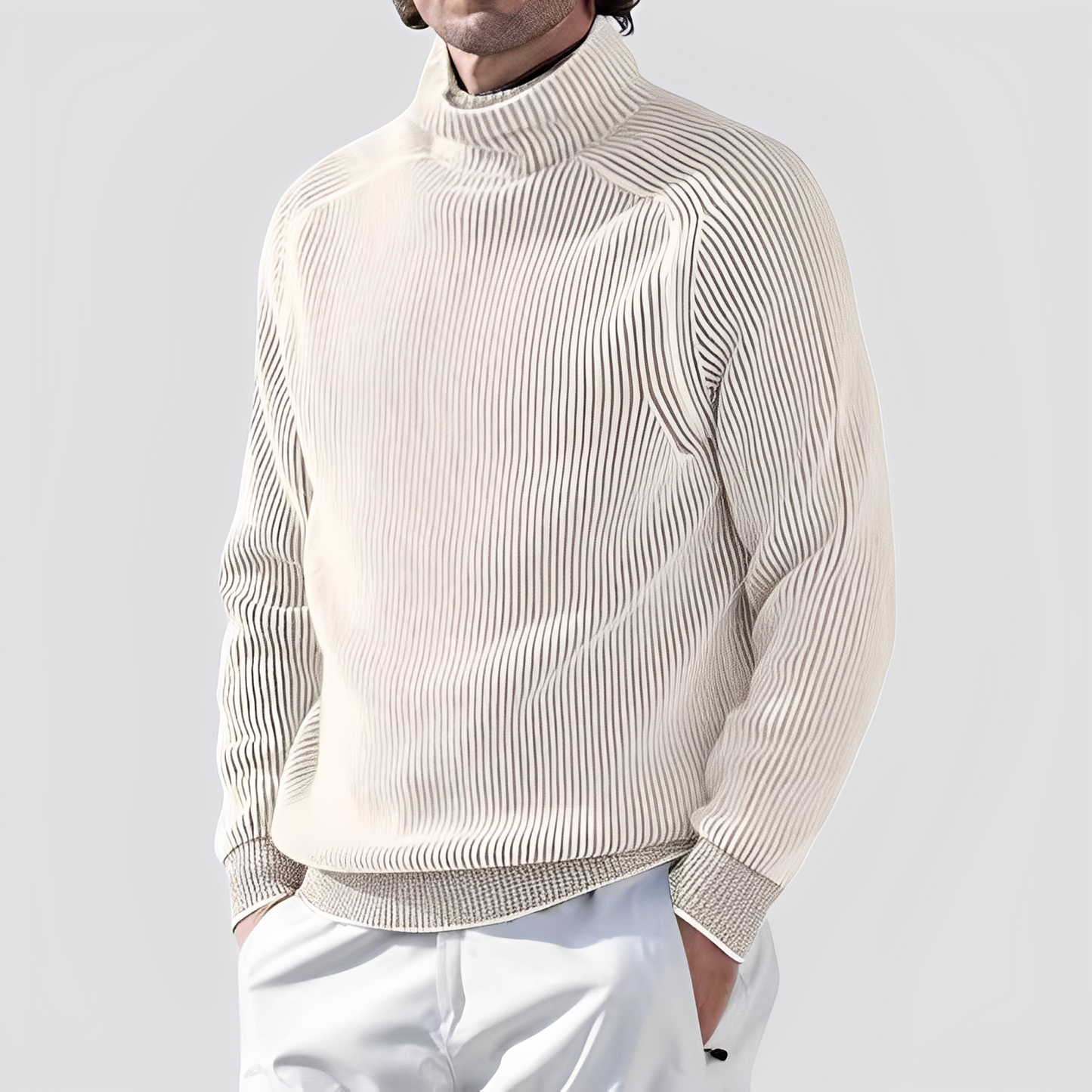 Chadwick - Eleganter, warmer Rollkragenpullover aus Wolle für Herren