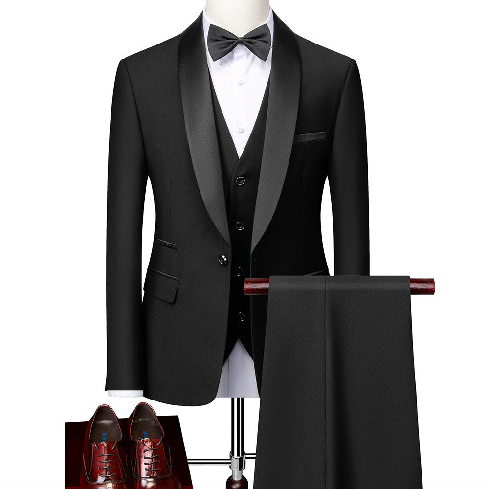 George - Formeller 3-teiliger Slim-Fit-Anzug für Herren