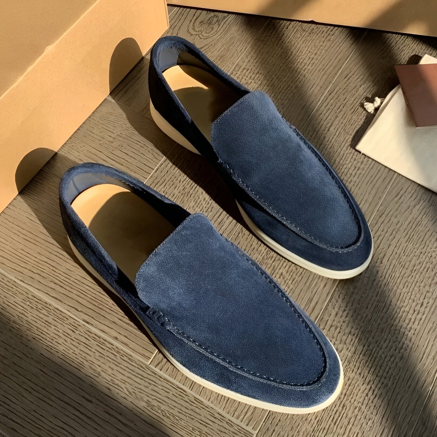 Dominick - Flache Wildleder-Loafer für Herren