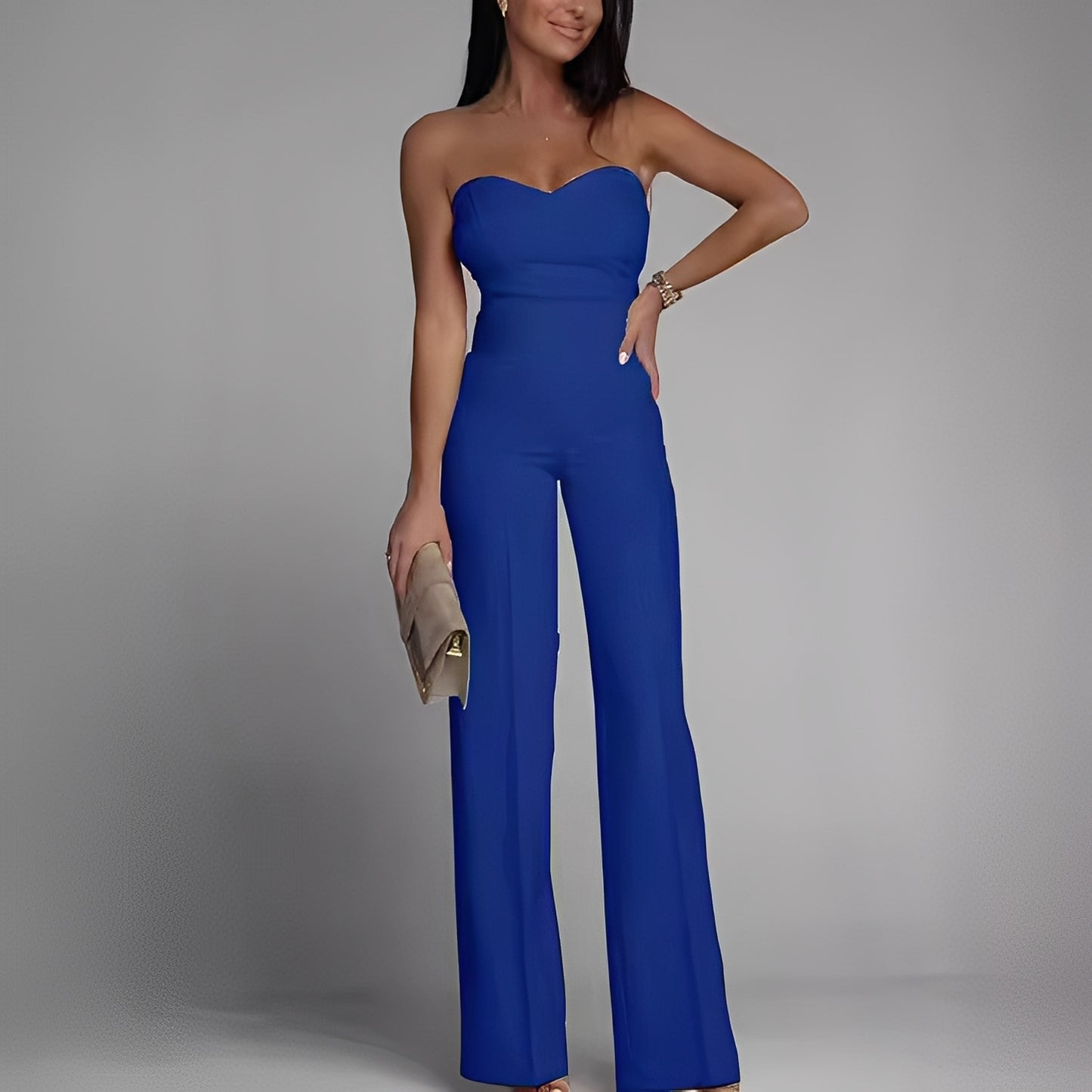 Briley - Eleganter, formeller, trägerloser Jumpsuit für Damen