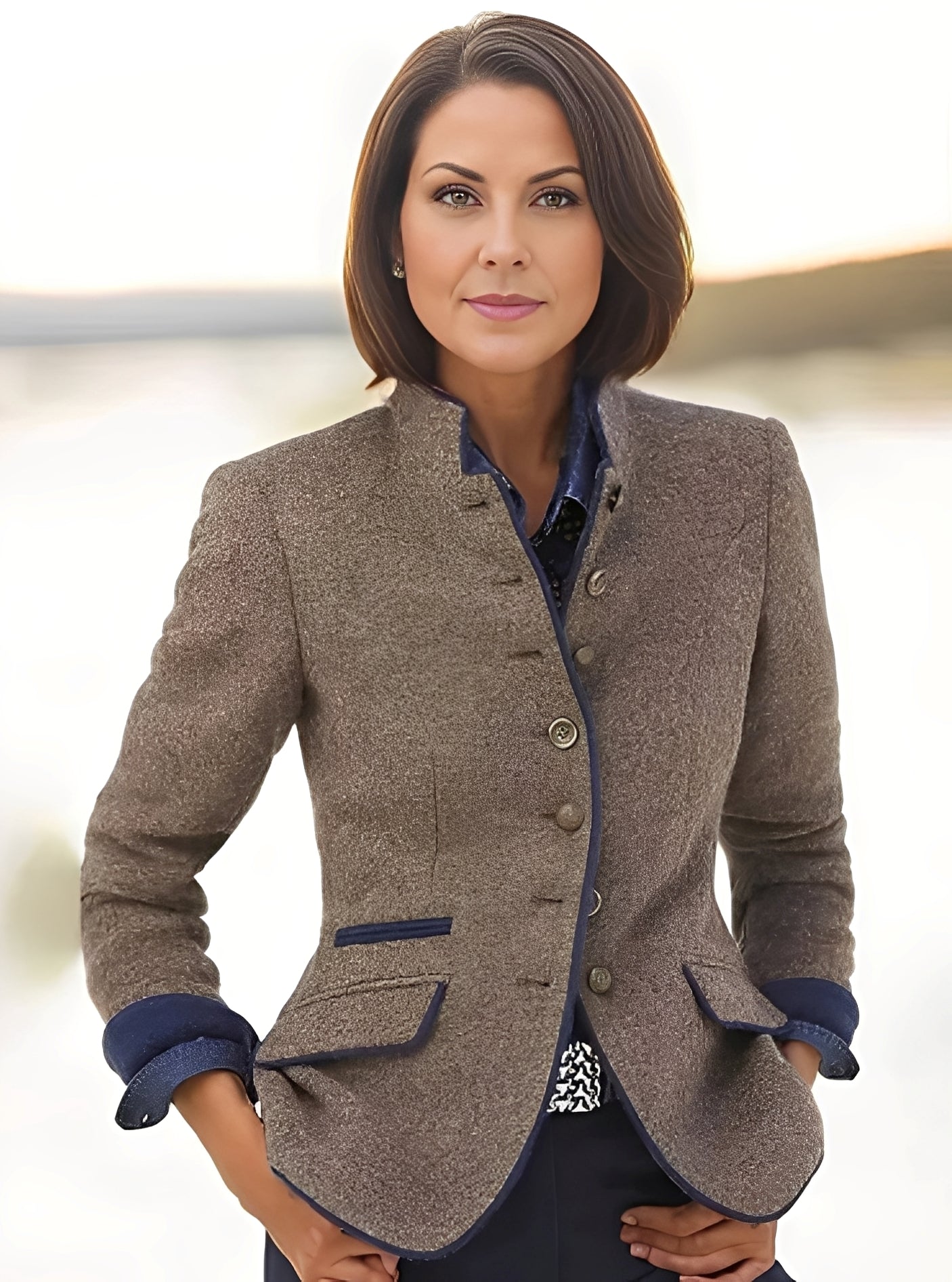 Marcelyn - Eleganter Mantel mit mehreren Knöpfen für Damen