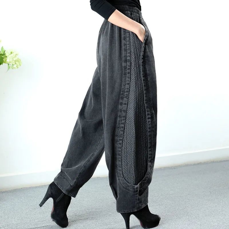 Tawnee - Einfache, locker sitzende Patchwork-Haremshorts für Damen