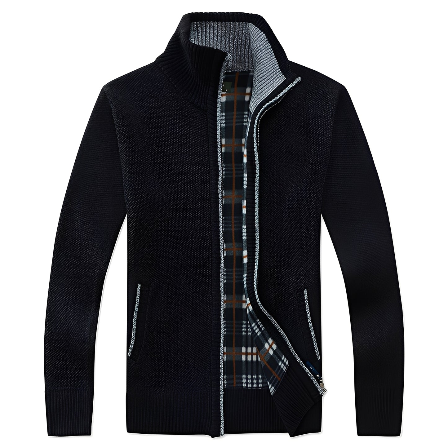 Shaw - Klassische Strickjacke mit Futter für Herren