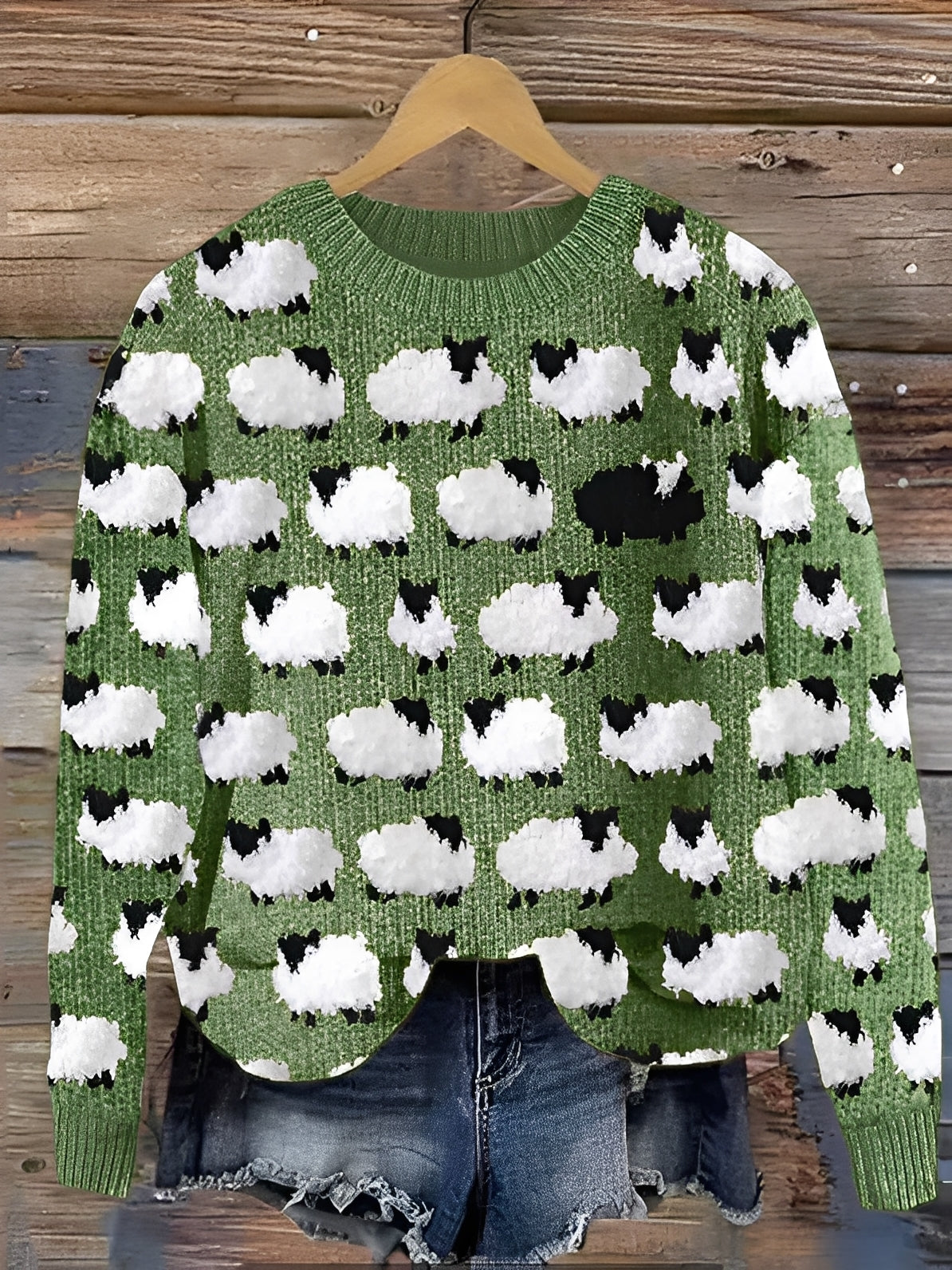 Shannah - Bequemer Strickpullover mit stilvollem Print für Damen