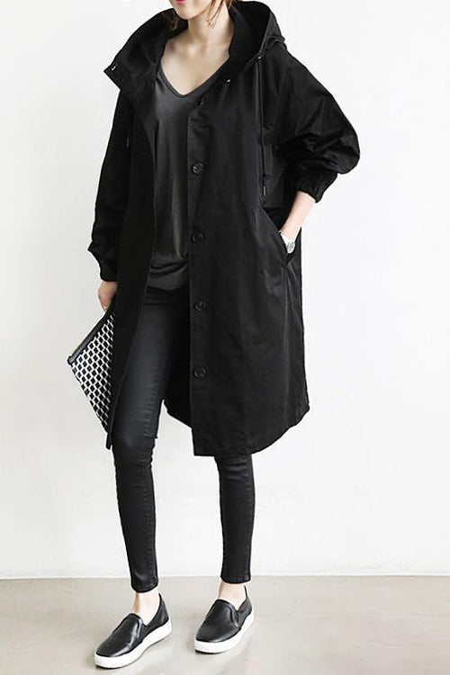 Rowana - Wasserdichter Damen-Trenchcoat mit Kapuze
