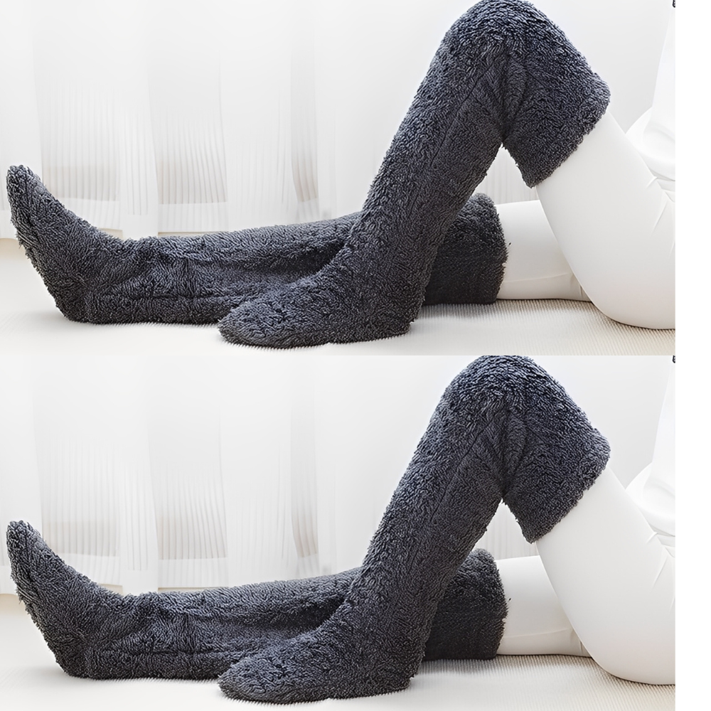 Camellia - Warme, überknielange Wintersocken für Damen