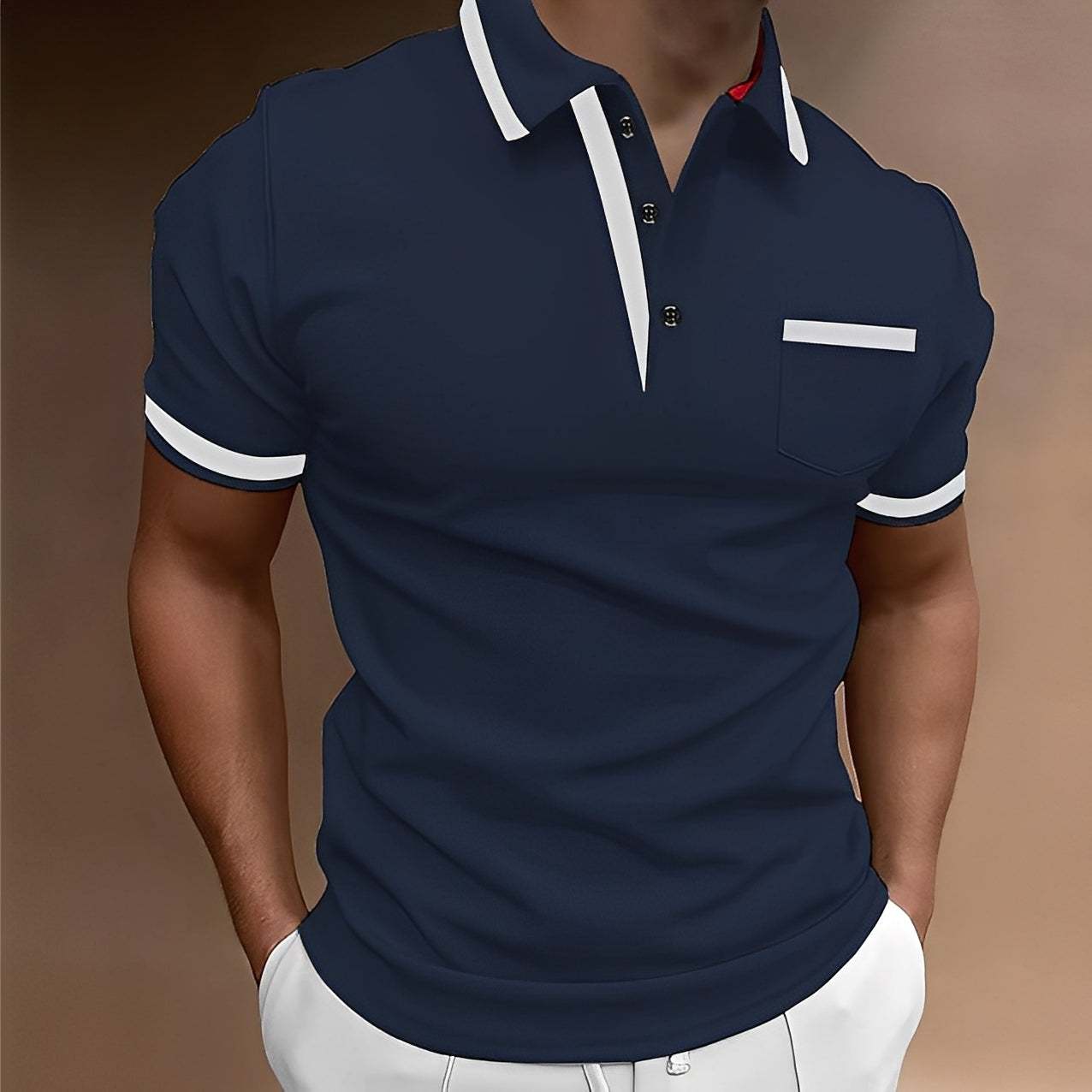 Alijah - Stilvolles, tailliertes Poloshirt für Herren