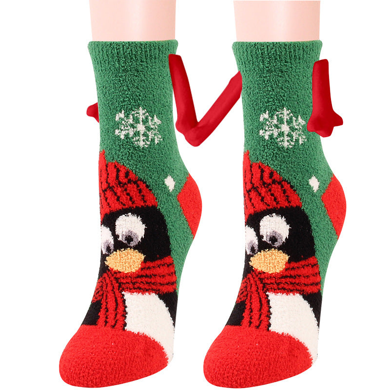 Cailin - Stilvolle Weihnachts-Fleece-Socken für Damen