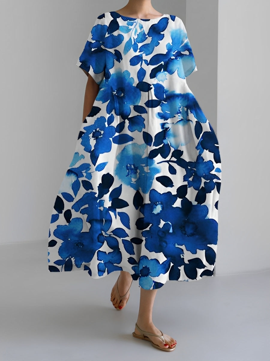 Xavia - Lässiges, lockeres Kleid mit Print für Damen