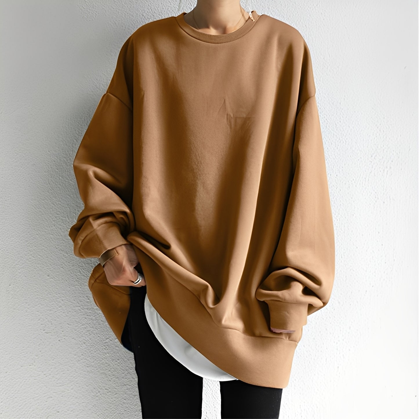 Jemima - Lockerer Pullover mit überschnittenen Schultern für Damen