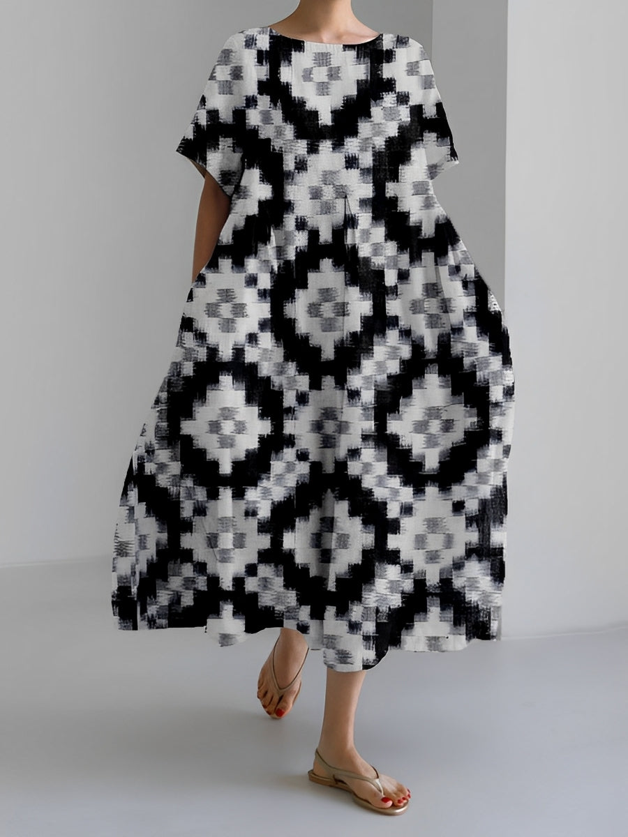 Xavia - Lässiges, lockeres Kleid mit Print für Damen