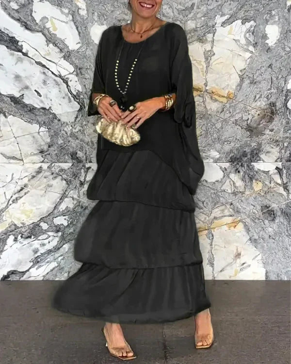 Evelyn - Schickes Chiffonkleid
