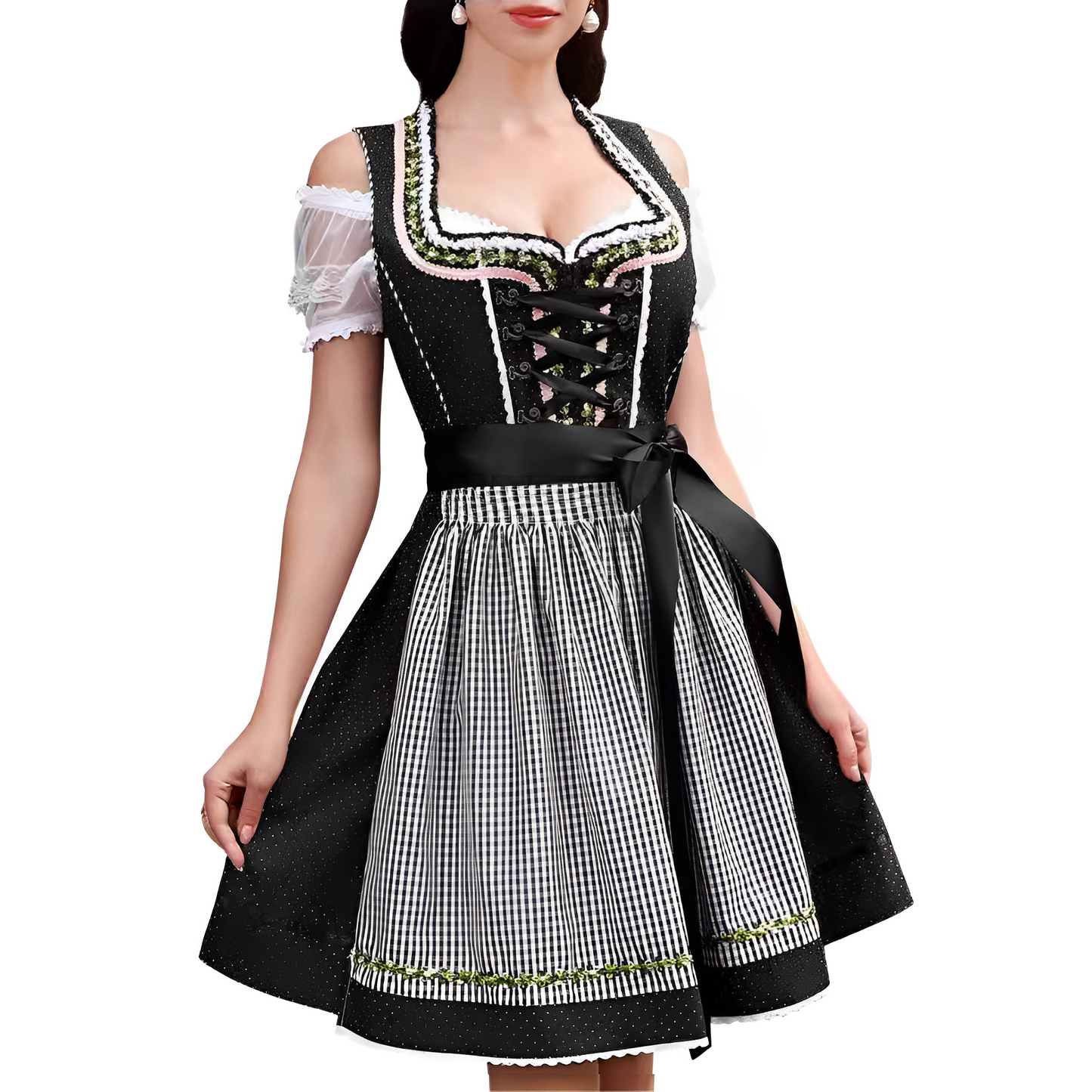 Ericka - Stilvolles, sexy Oktoberfest-Mini-Dirndlkleid für Damen