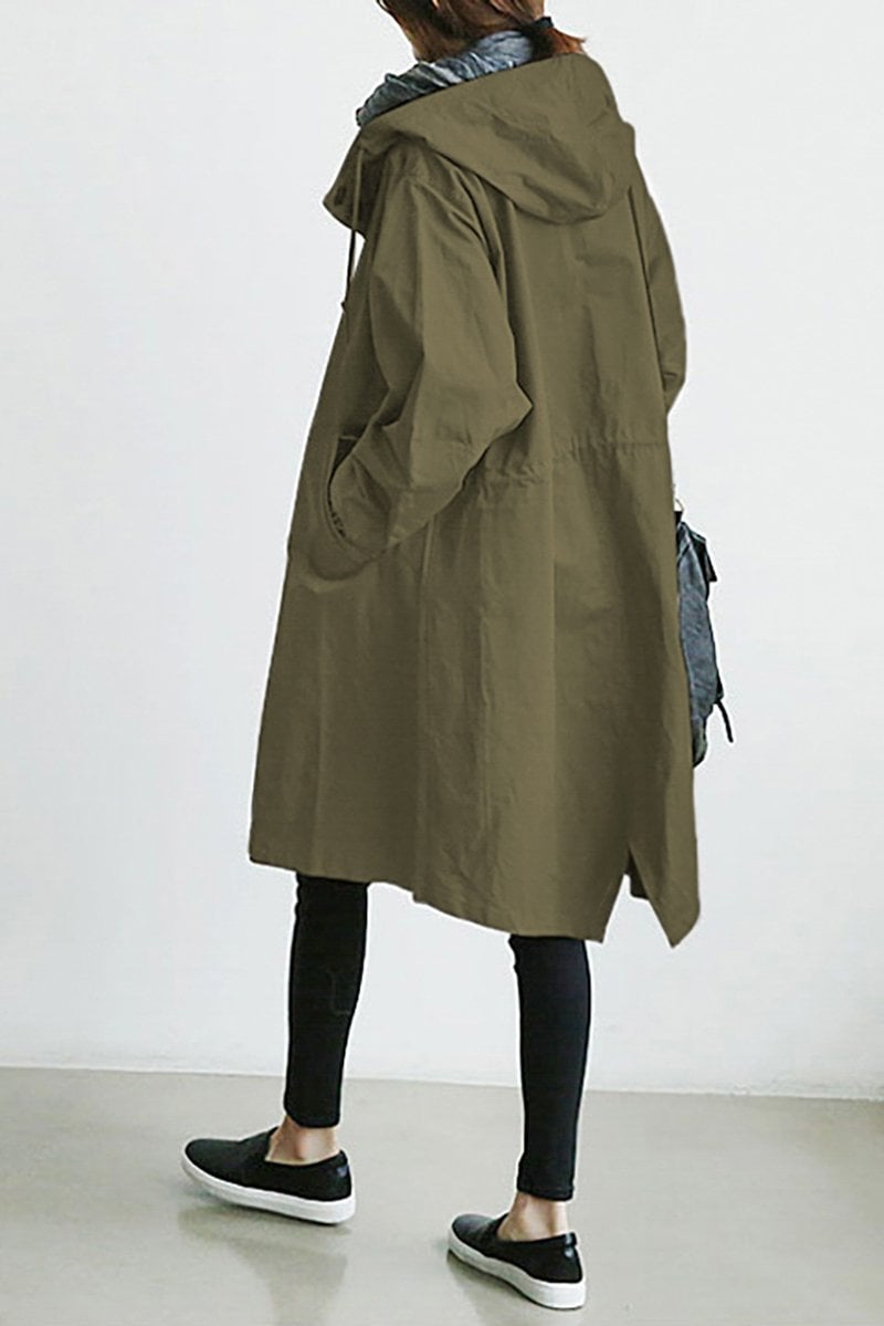 Rowana - Wasserdichter Damen-Trenchcoat mit Kapuze