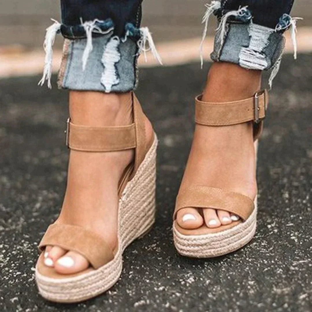 Sienna – Keilsandalen mit Espadrille-Absatz