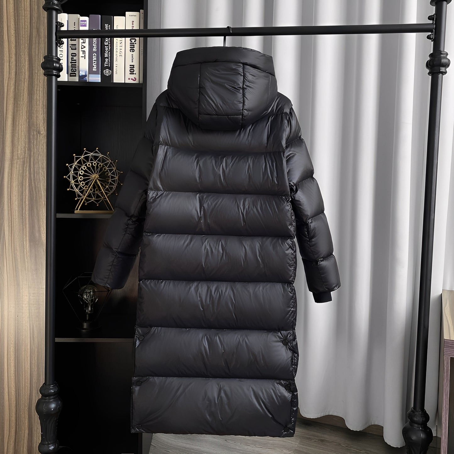 Mildred - Lässige lange Daunenjacke für Damen