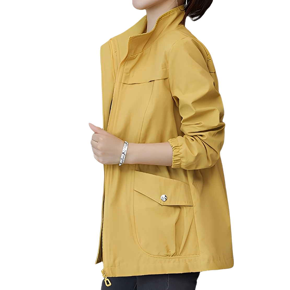 Gwenda - Stilvolle Jacke mit verstellbarer Taille für Damen