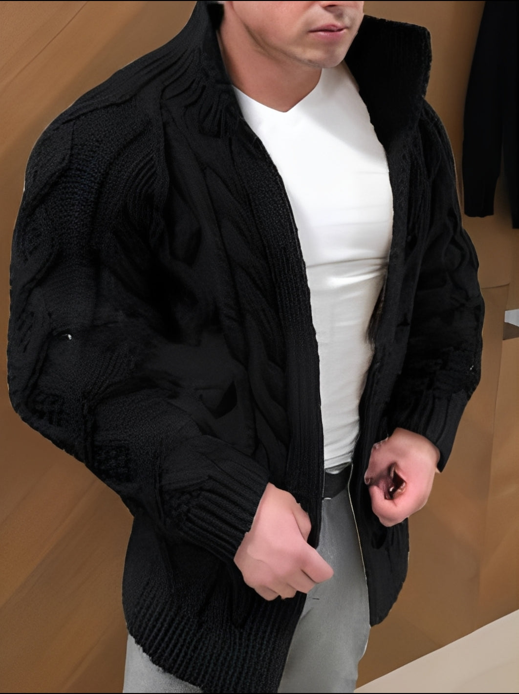Donovan - Stilvoller, warmer Cardigan für Herren