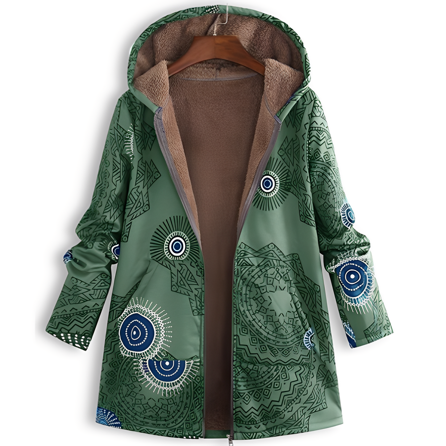 Olyvia - Vintage-Jacke mit Muster für Damen