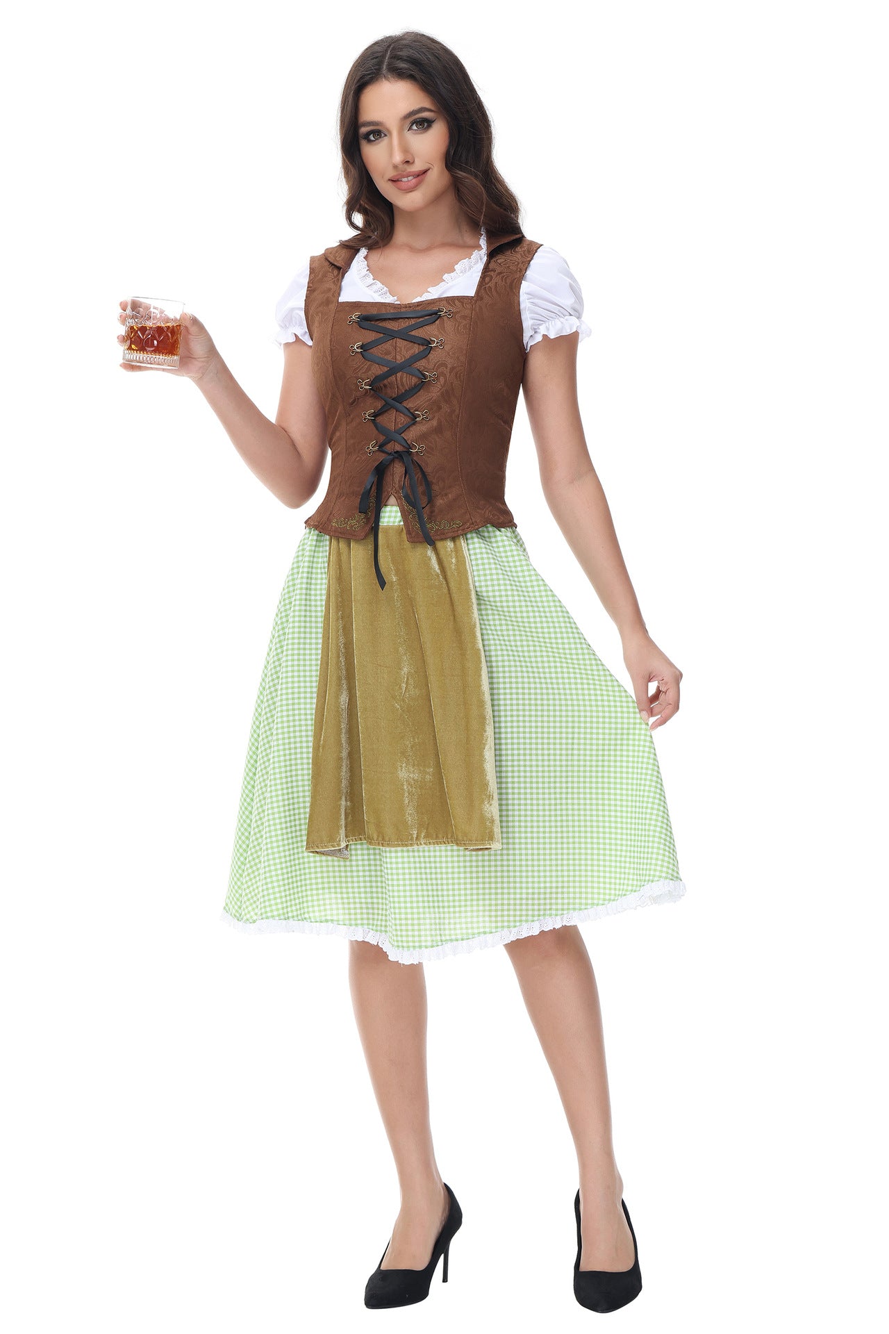 Stefani - Festliches Oktoberfest-Kleid mit Schnürung für Damen