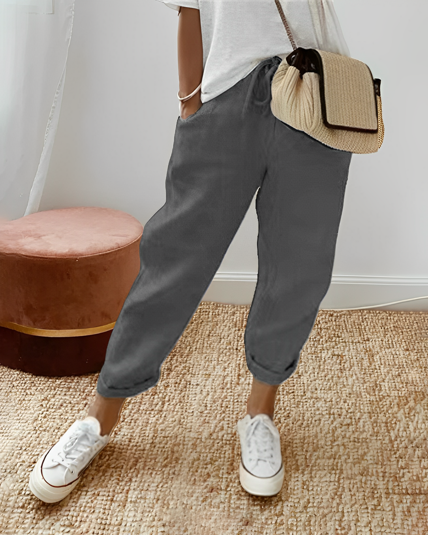 Sherie - Lässige, lockere Leinenhose für Damen