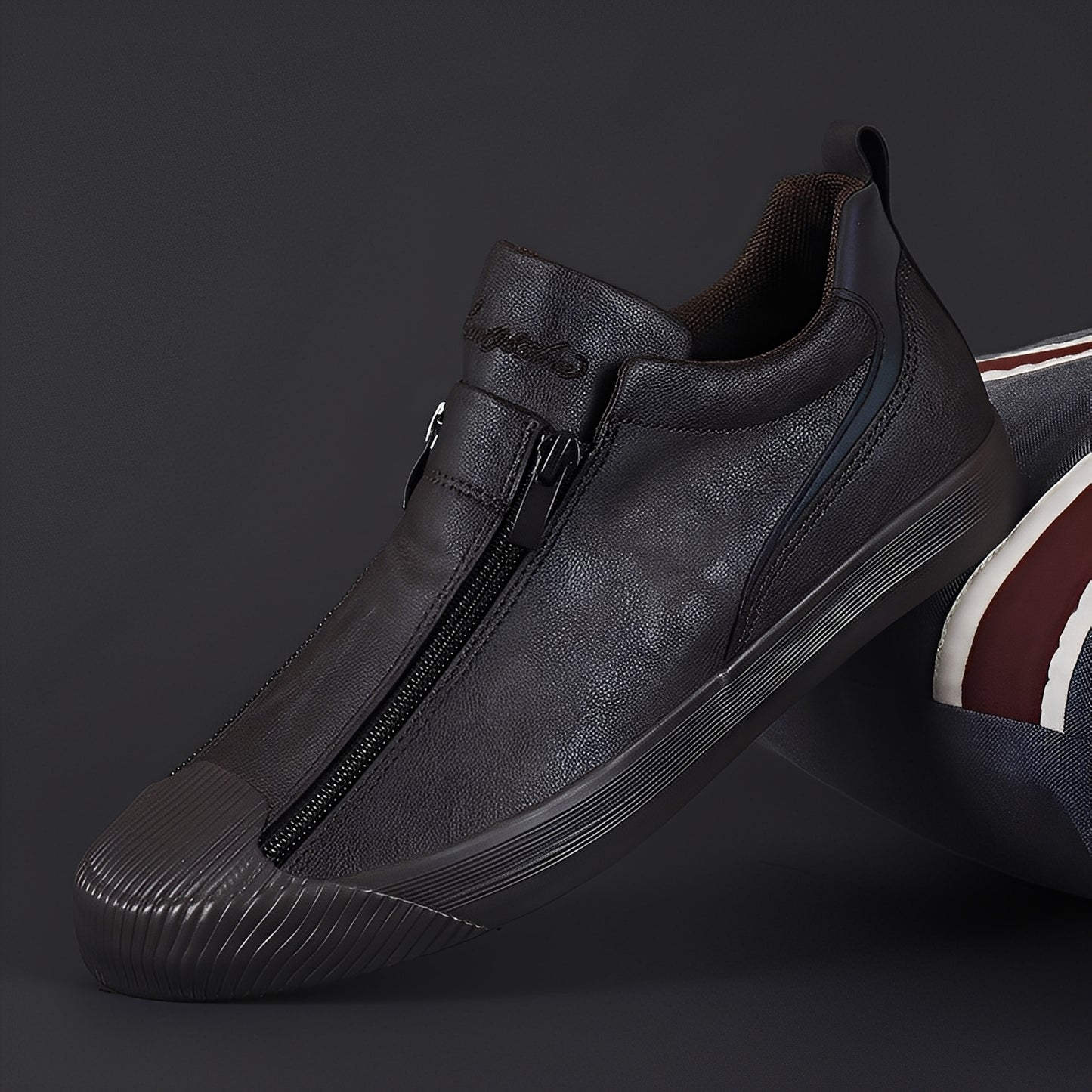 Jerred - Moderne Lederschuhe mit Reißverschluss für Herren