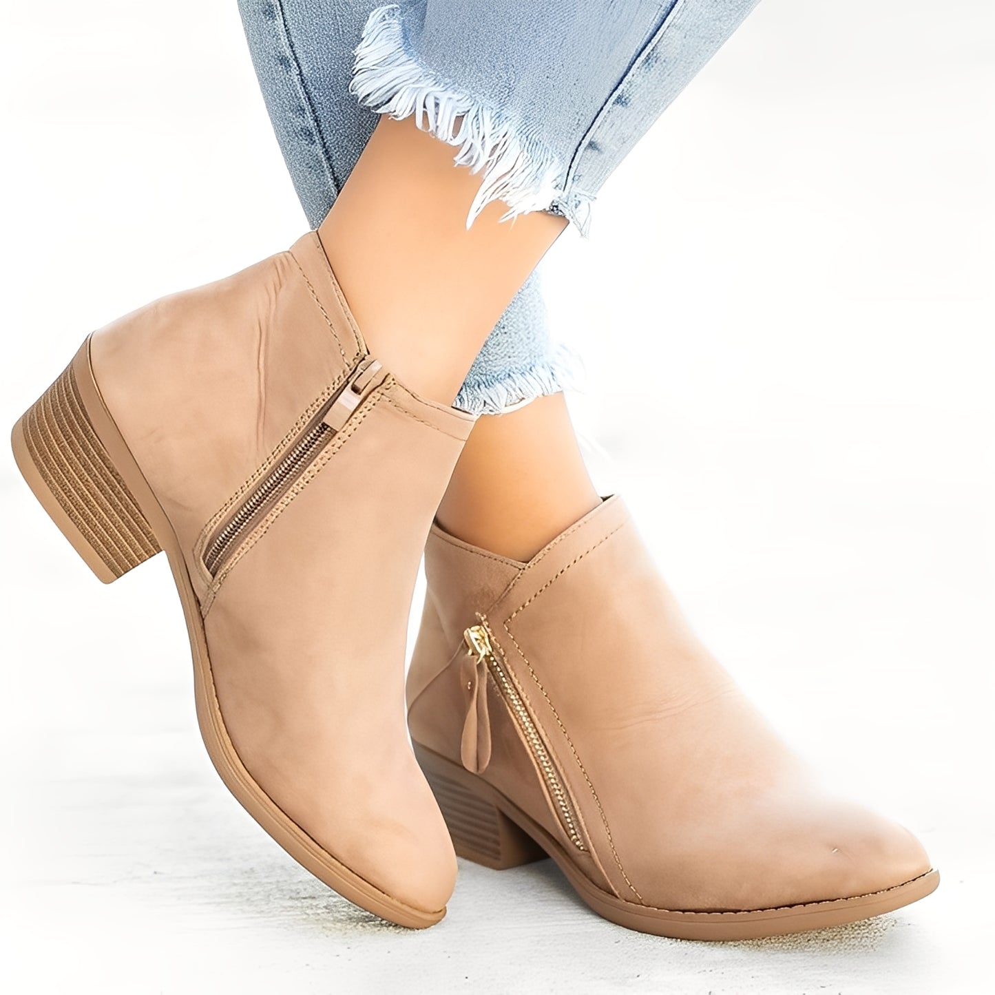 Mirabelle - Stilvolle Stiefeletten mit Reißverschluss für Damen