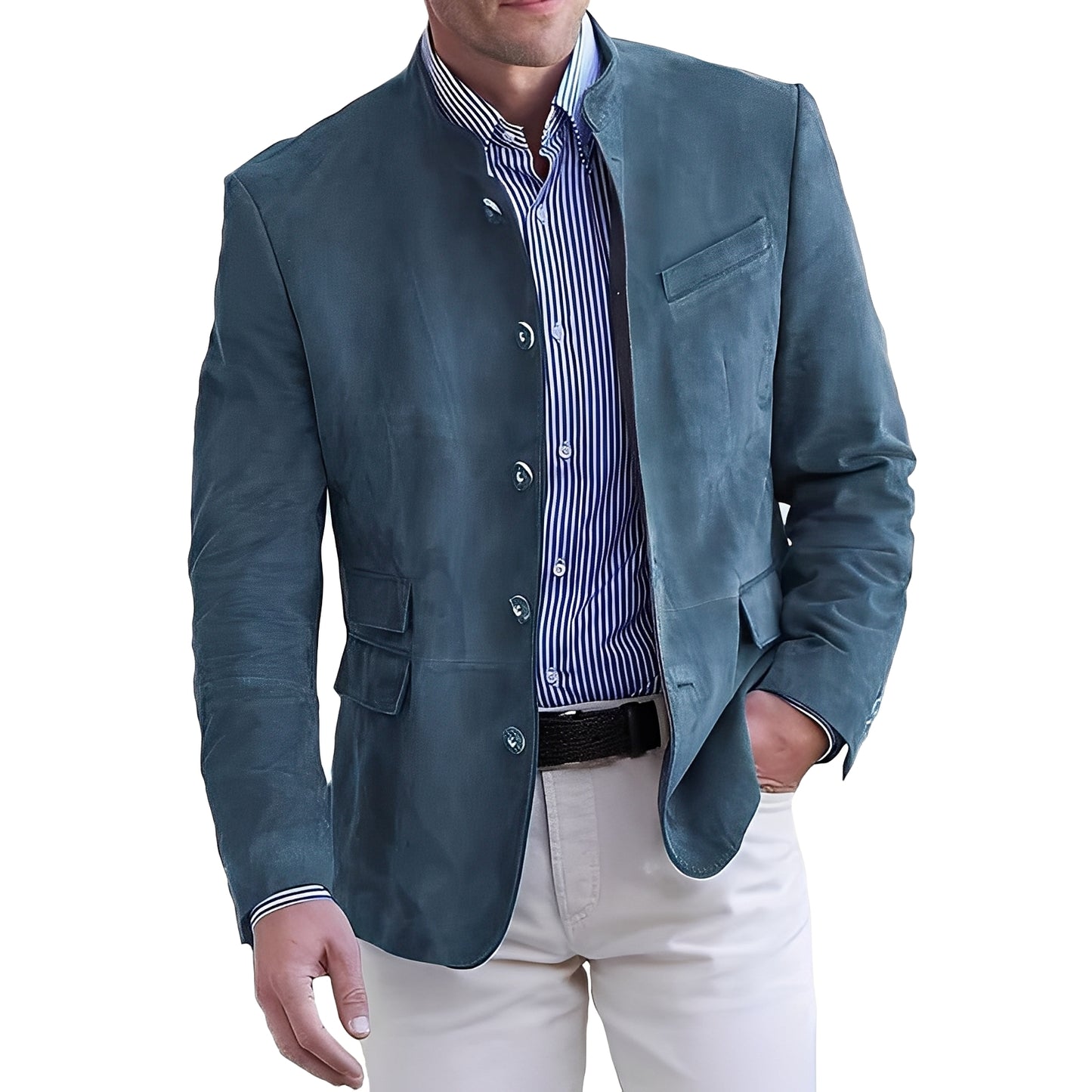 Brenden - Klassische Freizeitjacke mit Knöpfen für Herren