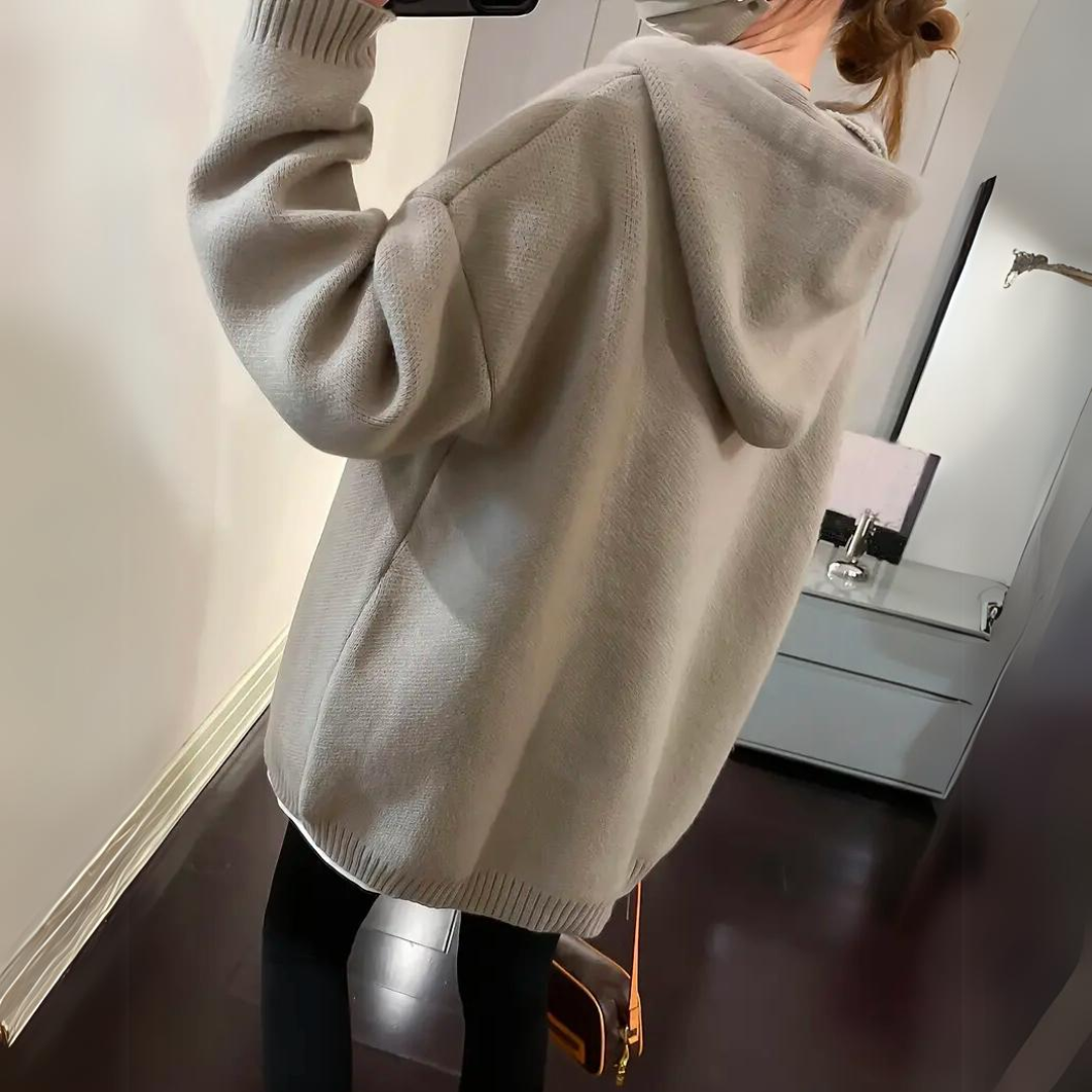Emelia - Lockerer Hoodie mit Smiley-Design für Damen