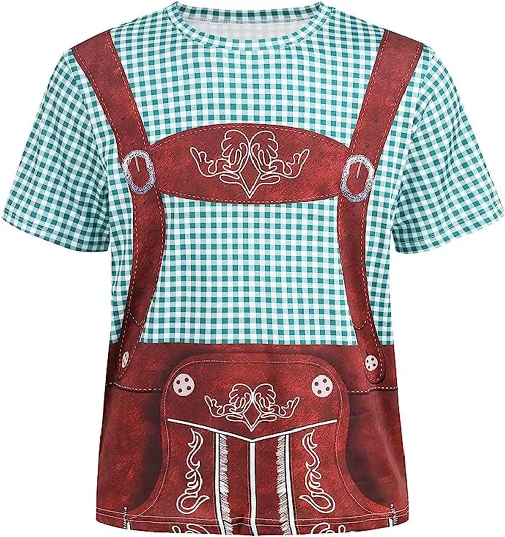 Dexter - Oktoberfest-T-Shirt mit festlichem Aufdruck für Herren