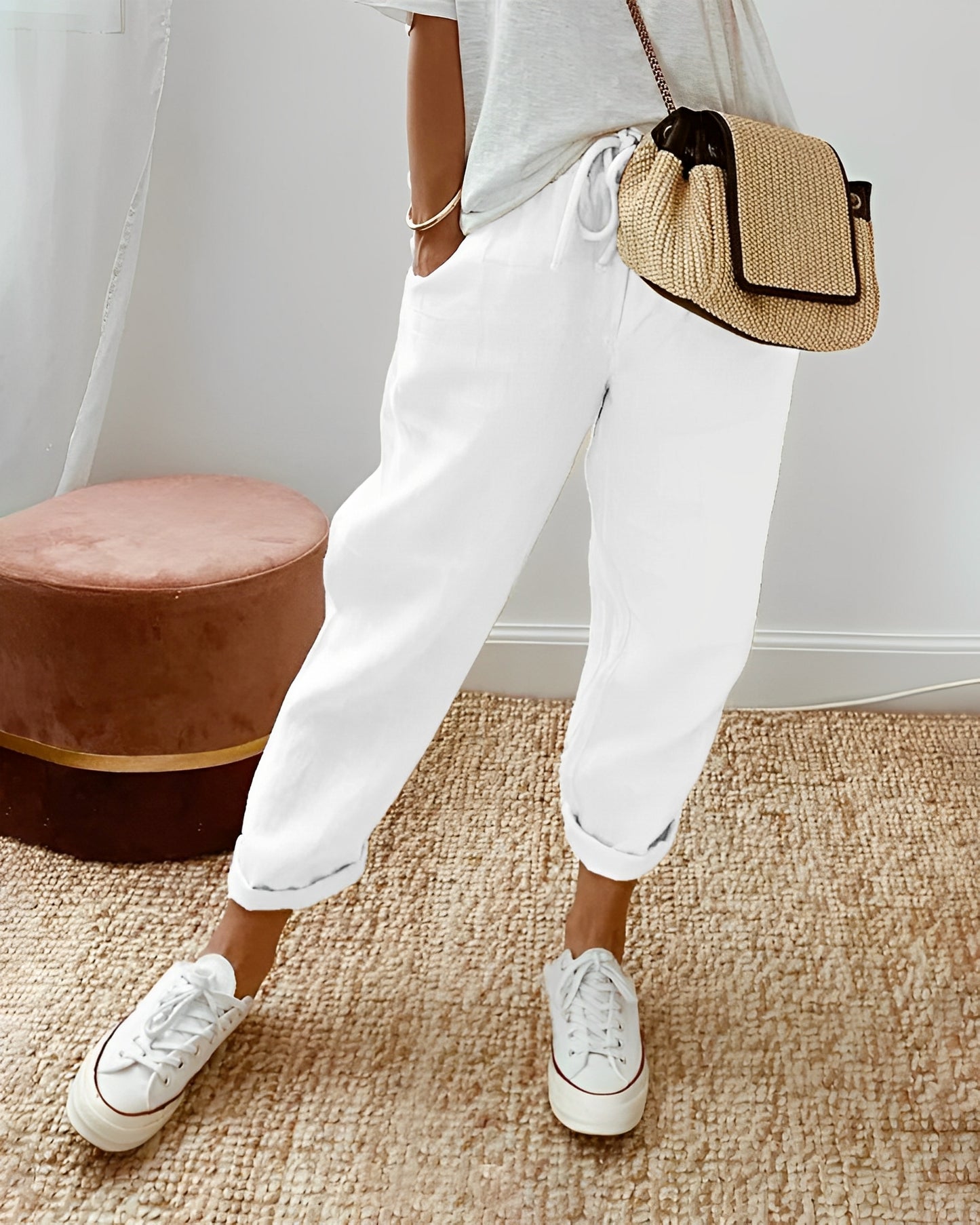 Sherie - Lässige, lockere Leinenhose für Damen