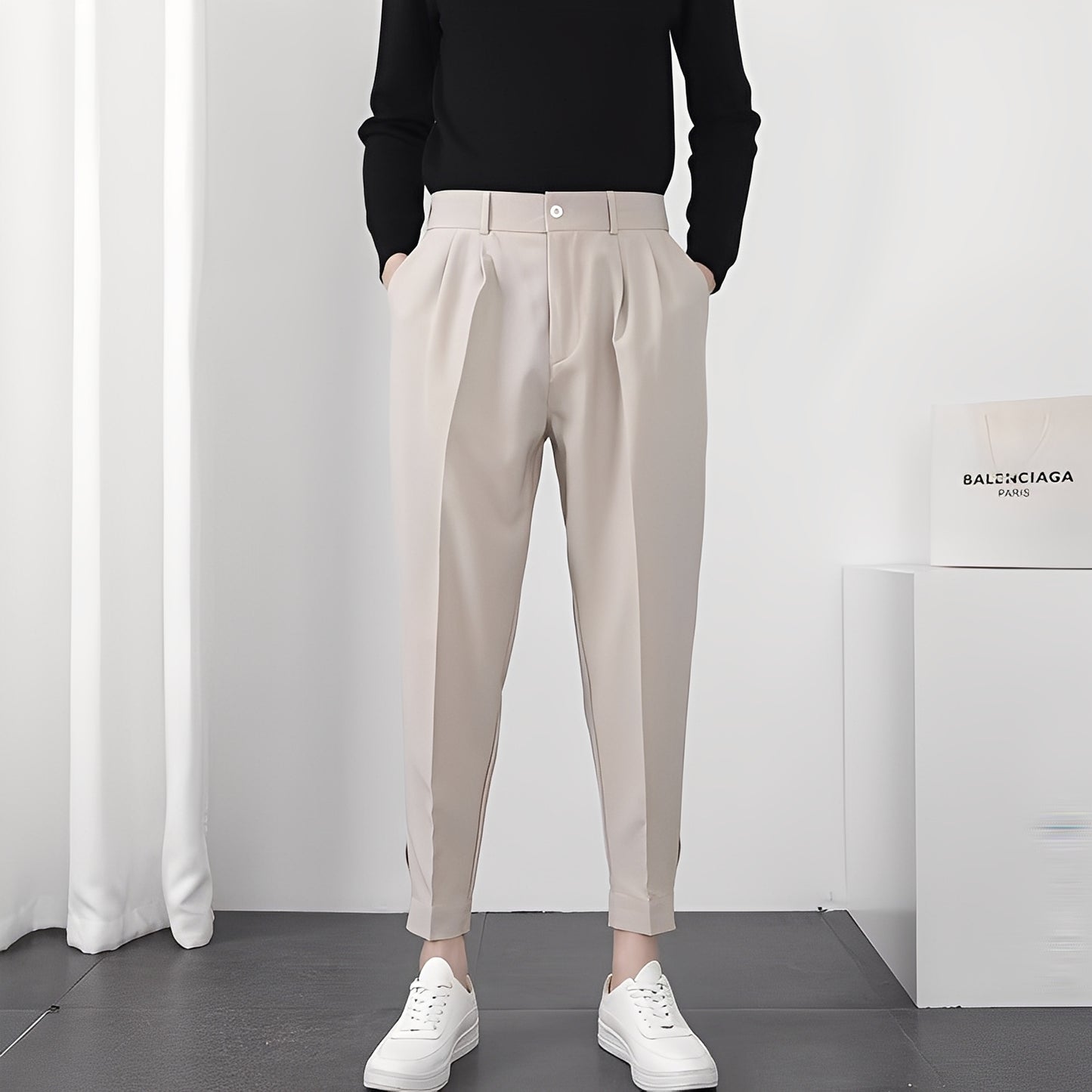 Micheal - Moderne, bequeme, locker sitzende Hose für Herren