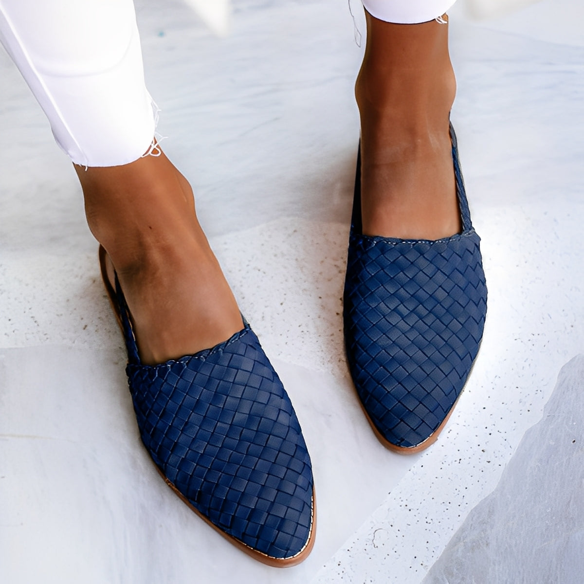 Shirley - Stilvolle flache Schuhe mit spitzer Zehenpartie für Damen